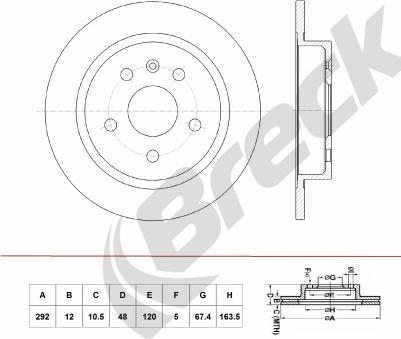 Breck BR 063 SA100 - Disque de frein cwaw.fr