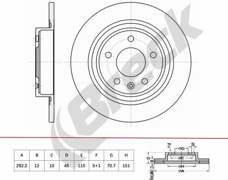 Breck BR 089 SA100 - Disque de frein cwaw.fr