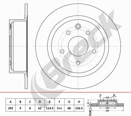 Breck BR 085 SA100 - Disque de frein cwaw.fr