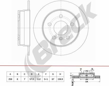 Breck BR 088 SA100 - Disque de frein cwaw.fr