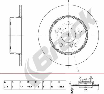 Breck BR 038 SA100 - Disque de frein cwaw.fr