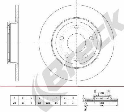 Breck BR 079 SA100 - Disque de frein cwaw.fr