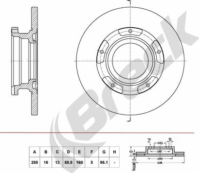 Breck BR 074 SA100 - Disque de frein cwaw.fr