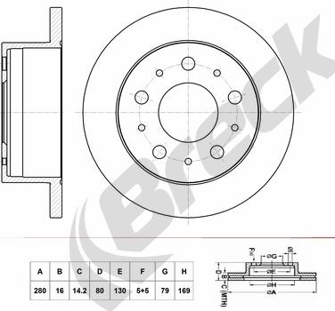 Breck BR 070 SA100 - Disque de frein cwaw.fr