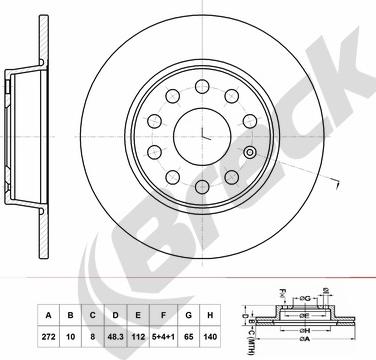 Breck BR 071 SA100 - Disque de frein cwaw.fr