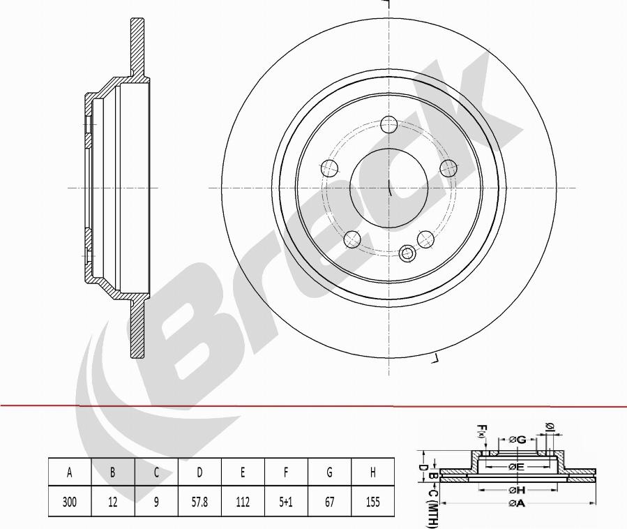 Breck BR 078 SA100 - Disque de frein cwaw.fr