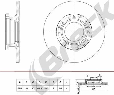 Breck BR 073 SA100 - Disque de frein cwaw.fr