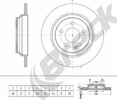 Breck BR 078 SA100 - Disque de frein cwaw.fr