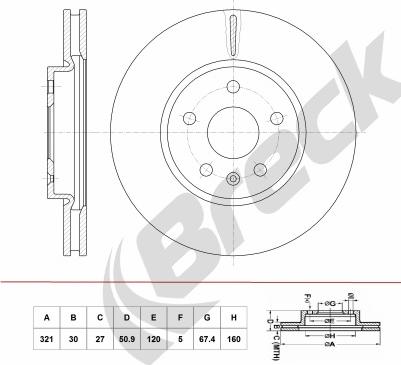 Breck BR 396 VA100 - Disque de frein cwaw.fr