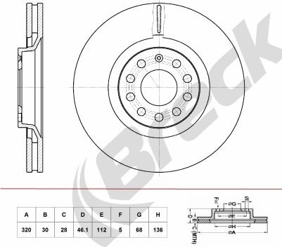 Breck BR 390 VA100 - Disque de frein cwaw.fr