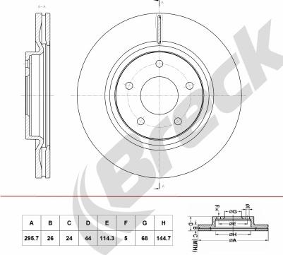 Breck BR 398 VA100 - Disque de frein cwaw.fr