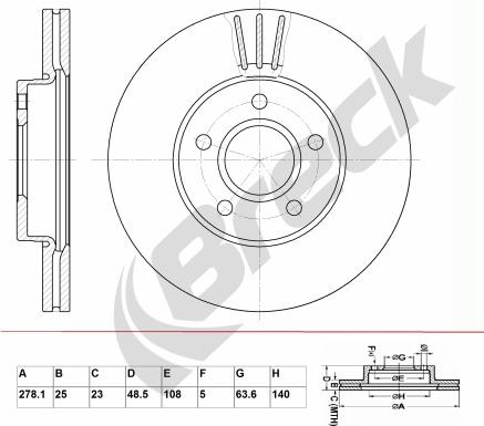 Breck BR 345 VA100 - Disque de frein cwaw.fr