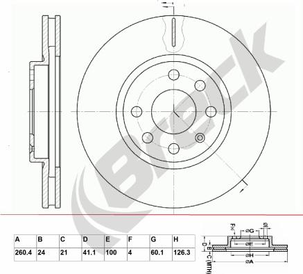 Breck BR 341 VA100 - Disque de frein cwaw.fr