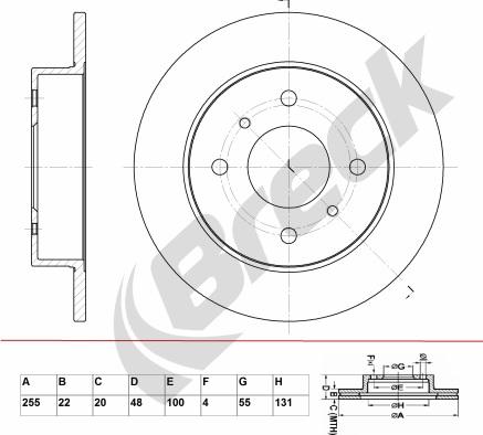 Breck BR 342 VA100 - Disque de frein cwaw.fr