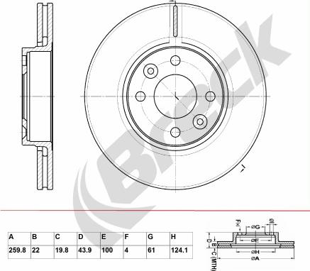 Breck BR 347 VA100 - Disque de frein cwaw.fr