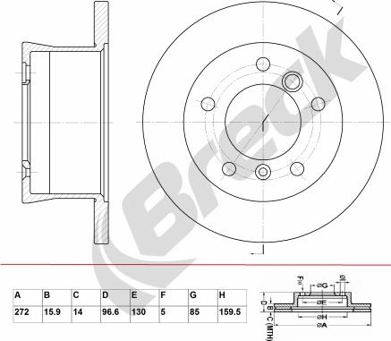 Breck BR 359 VA100 - Disque de frein cwaw.fr