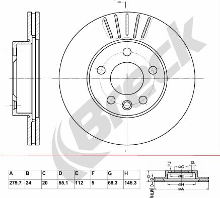 CAR 53958 - Disque de frein cwaw.fr