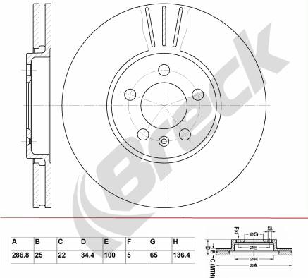 Breck BR 353 VA100 - Disque de frein cwaw.fr