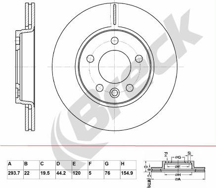 Breck BR 361 VA100 - Disque de frein cwaw.fr