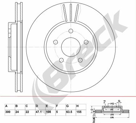 Breck BR 316 VA100 - Disque de frein cwaw.fr