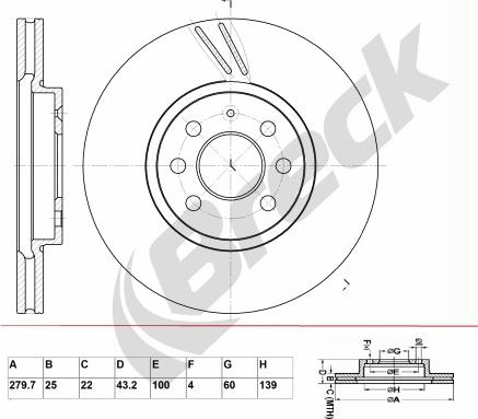 Breck BR 311 VA100 - Disque de frein cwaw.fr