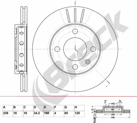 Breck BR 317 VA100 - Disque de frein cwaw.fr