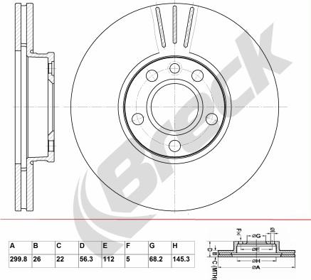 Breck BR 386 VA100 - Disque de frein cwaw.fr