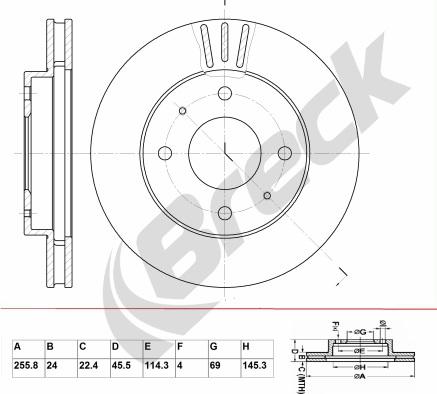 Breck BR 381 VA100 - Disque de frein cwaw.fr