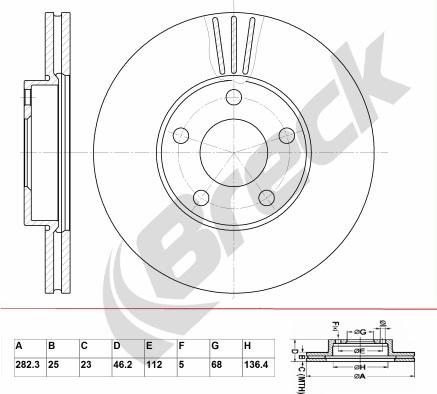 Breck BR 383 VA100 - Disque de frein cwaw.fr