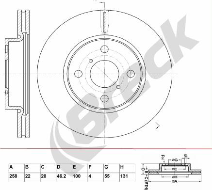 Breck BR 387 VA100 - Disque de frein cwaw.fr