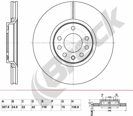 Breck BR 339 VA100 - Disque de frein cwaw.fr