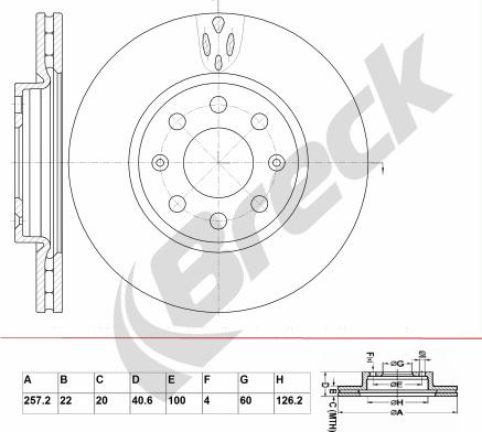 Breck BR 330 VA100 - Disque de frein cwaw.fr