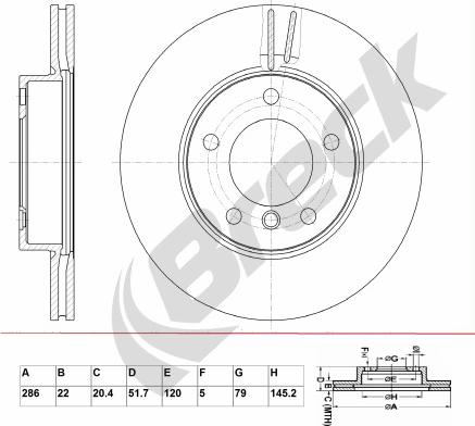 Breck BR 332 VA100 - Disque de frein cwaw.fr