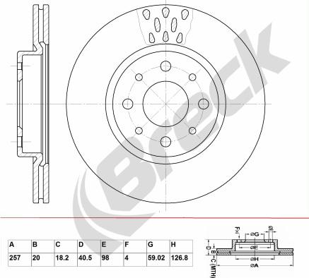 Breck BR 324 VA100 - Disque de frein cwaw.fr