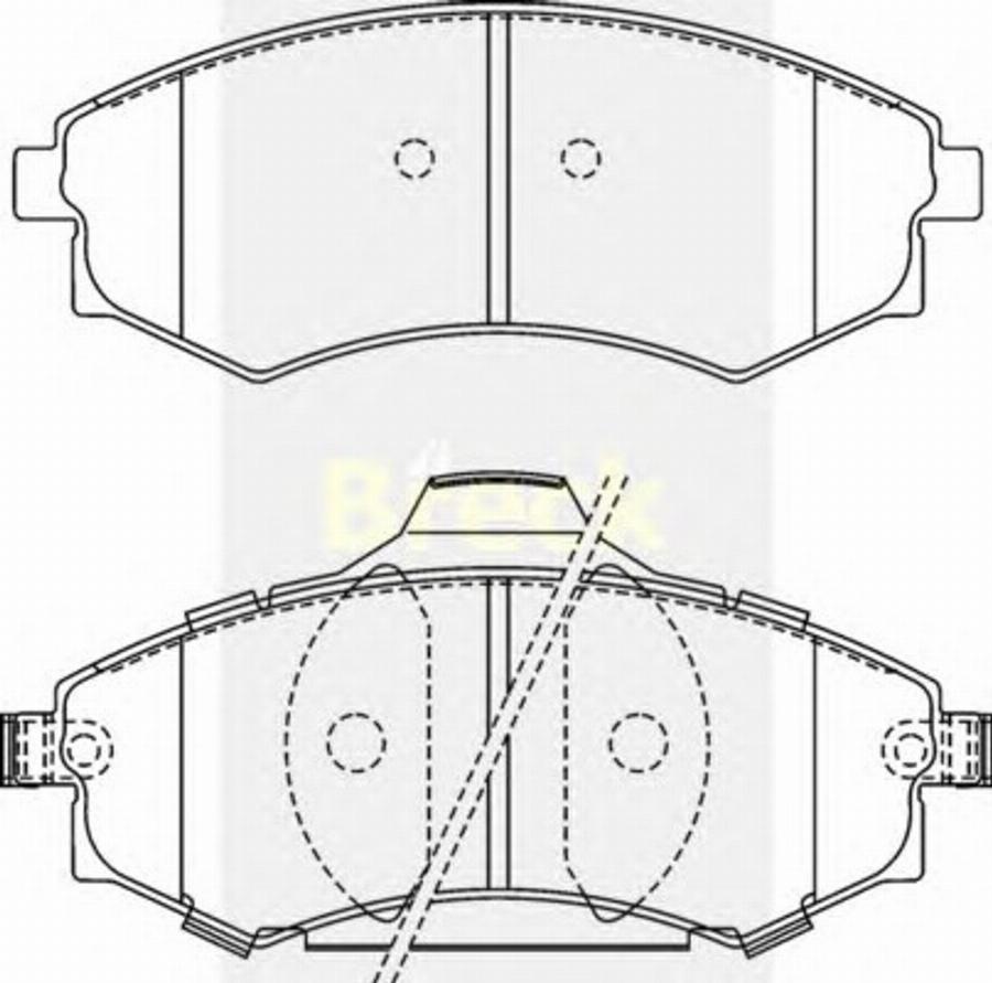 Breck New 086 C - Kit de plaquettes de frein, frein à disque cwaw.fr