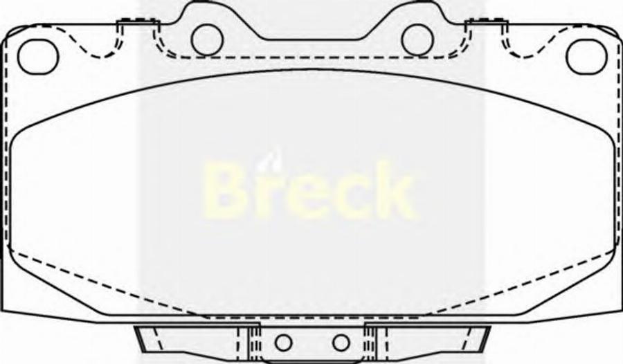 Breck New159C - Kit de plaquettes de frein, frein à disque cwaw.fr