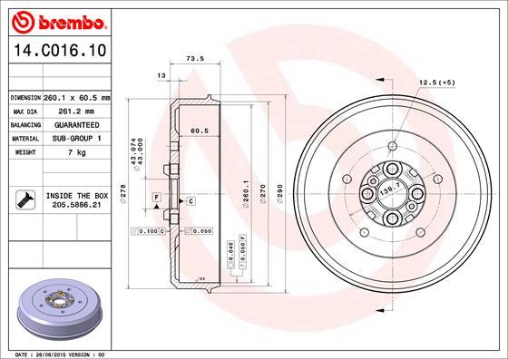 Breco BK 1167 - Tambour de frein cwaw.fr