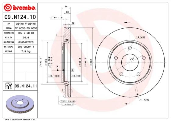 Breco BS 9058 - Disque de frein cwaw.fr