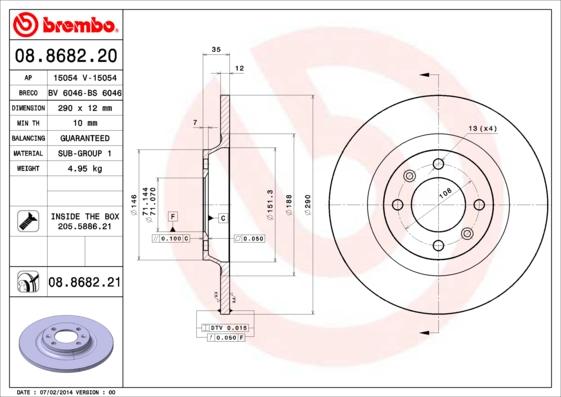 Breco BS 6046 - Disque de frein cwaw.fr