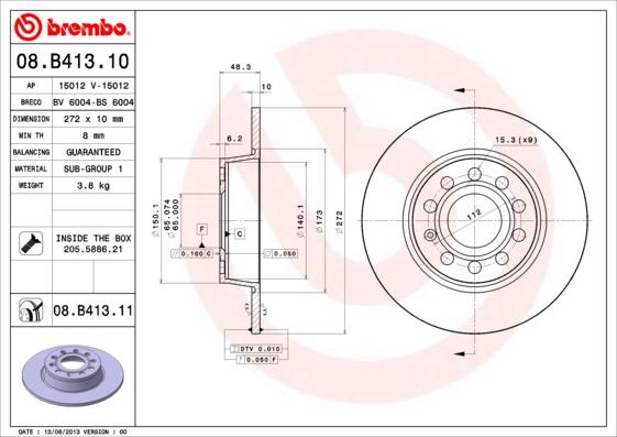 Breco BS 6004 - Disque de frein cwaw.fr