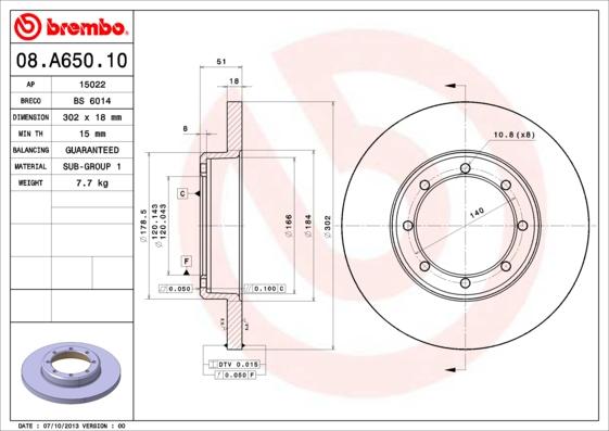 Breco BS 6014 - Disque de frein cwaw.fr