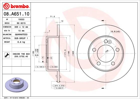 Breco BS 6015 - Disque de frein cwaw.fr