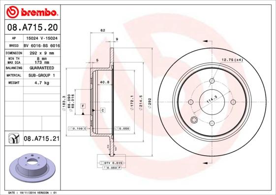 Breco BS 6016 - Disque de frein cwaw.fr