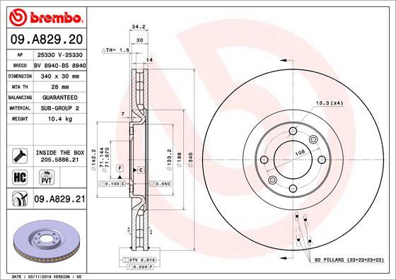 Breco BS 8940 - Disque de frein cwaw.fr