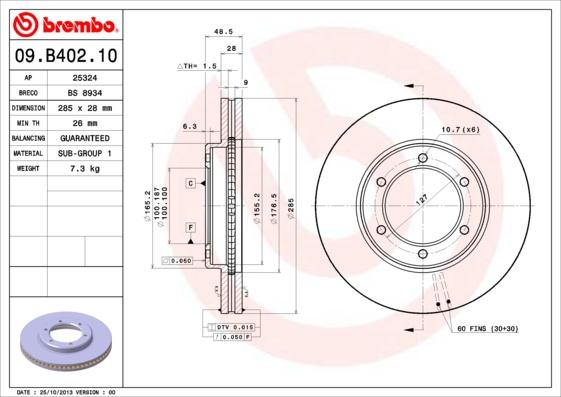 Breco BS 8934 - Disque de frein cwaw.fr