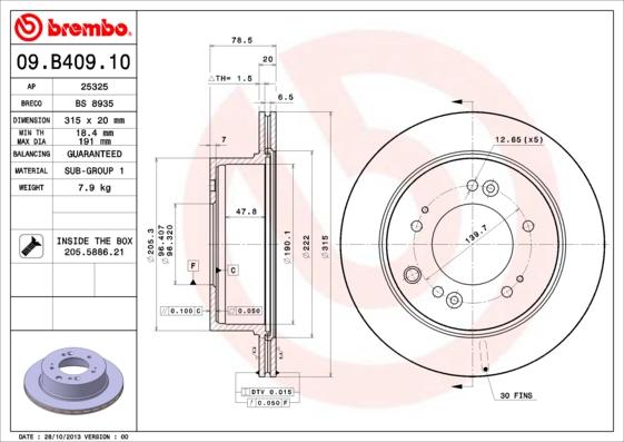 Breco BS 8935 - Disque de frein cwaw.fr