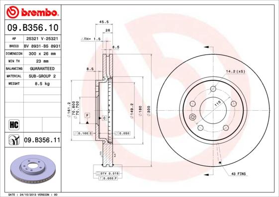 Breco BS 8931 - Disque de frein cwaw.fr