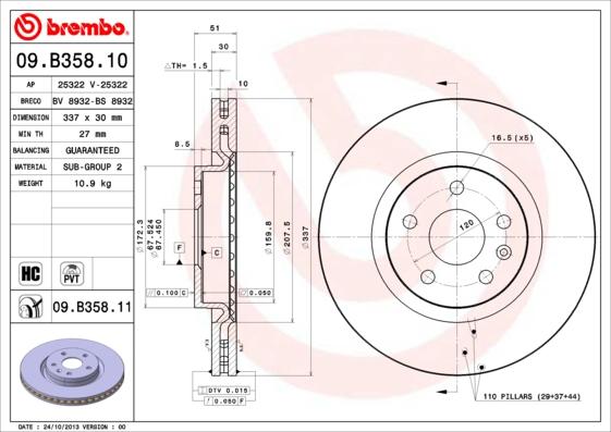 Breco BS 8932 - Disque de frein cwaw.fr