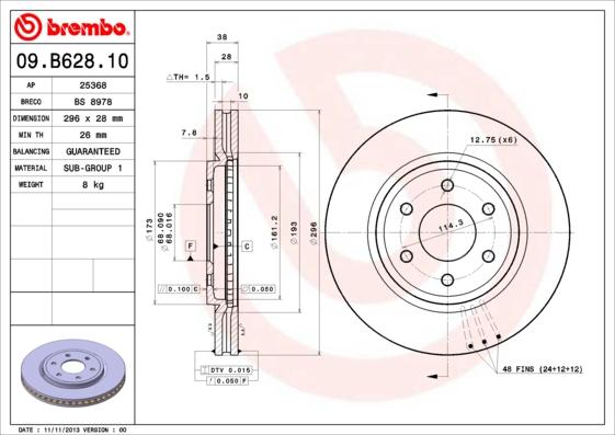 Breco BS 8978 - Disque de frein cwaw.fr