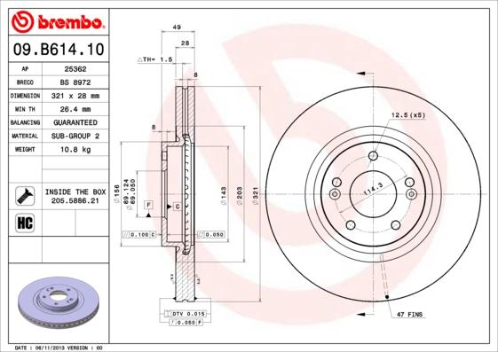 Breco BS 8972 - Disque de frein cwaw.fr